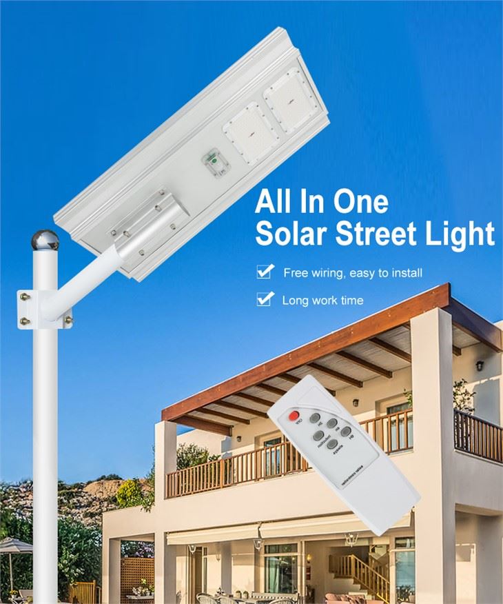 چراغ خیابانی LED خورشیدی 50w