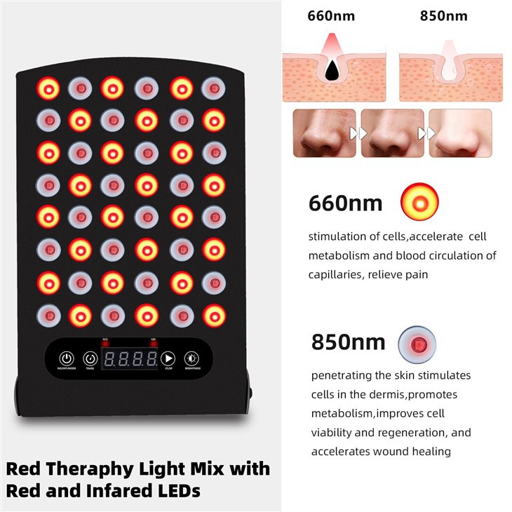 48 LEDs Red Light Therapy Panel Laser  5