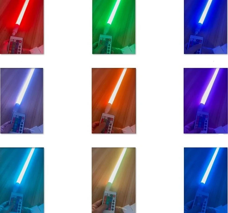 IP65 در فضای باز رنگ لوله دیجیتال تغییر RGB T8 چراغ نور لوله