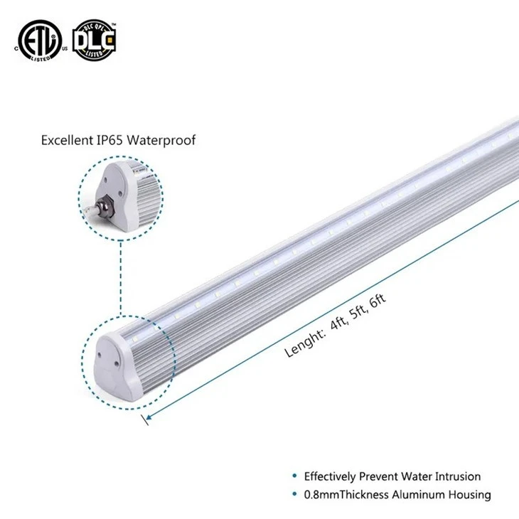 V Shaped Supermarket Shop Led Cooler Tube Light 1