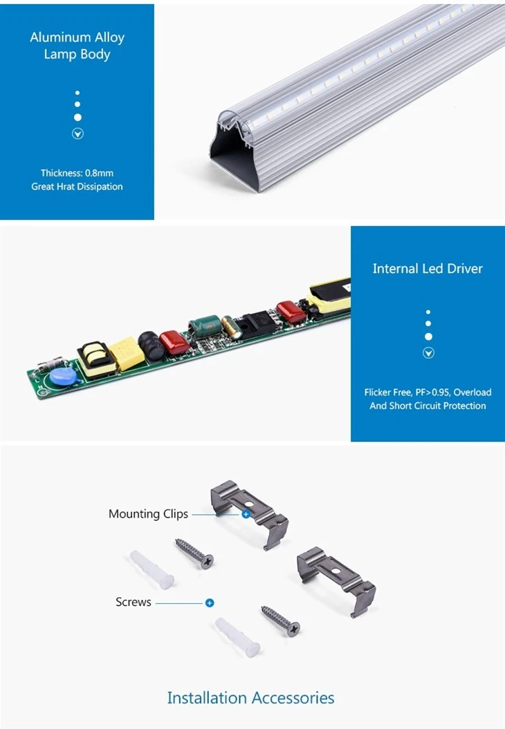 V Shaped Supermarket Shop Led Cooler Tube Light 2