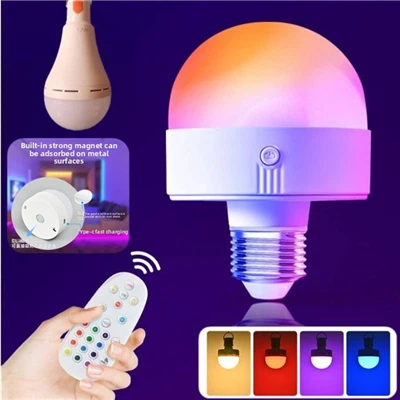 لامپ LED RGB هوشمند - مدرن قابل شارژ و کم نور (پایه E26/E27)